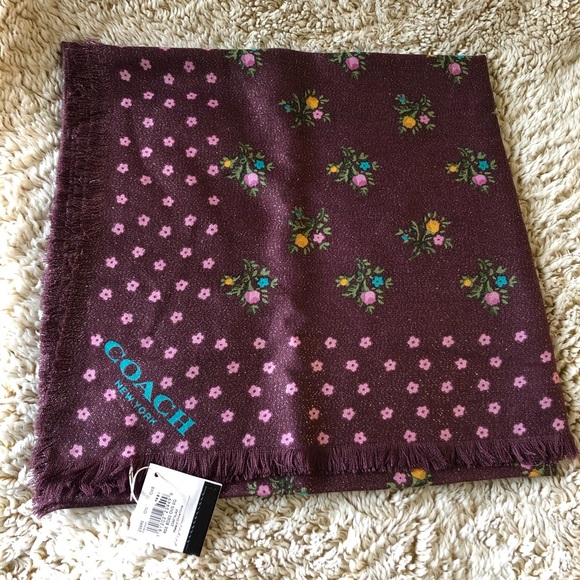 Coach Accessories - Coach Floral Square Scarf